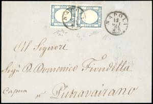 1861 - 2 grana azzurro ardesia (20c), ... 