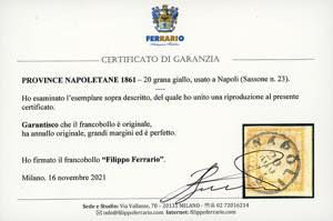 1861 - 20 grana giallo (23), ... 