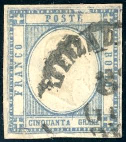1861 - 50 grana ardesia oltremare (24d), ... 