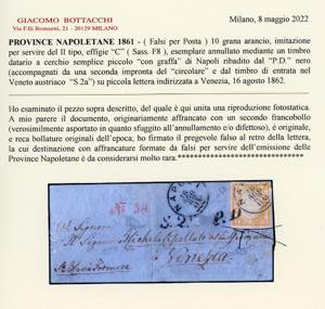 1862 - 10 grana arancio, falso per ... 