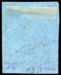 1852 - 40 cent. azzurro (5), ... 