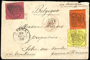 STATO PONTIFICIO-BELGIO 1868 - 10 cent. ... 