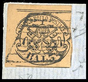 1859 - 3 baj bruno (4Aa), senza la ... 