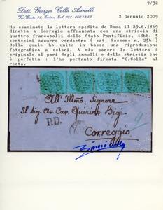 1869 - 5 cent. azzurro verdastro ... 