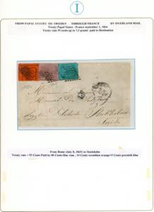 STATO PONTIFICIO-SVEZIA 1869 - 5 ... 