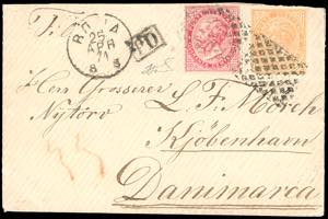 1871 - 10 cent. e 40 cent. De La Rue, ... 