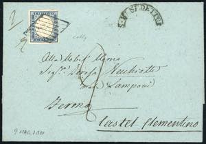 SAN BENEDETTO, cartella curvilenea in nero ... 