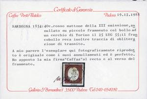 1854 - Terza emissione, serie ... 