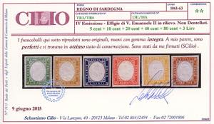 1855/63 - Quarta emissione, serie ... 