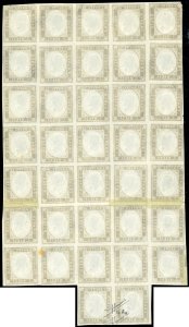 1859 - 10 cent. bruno giallastro ... 