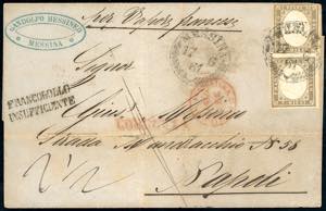 1861 - 10 cent. bruno grigio olivastro ... 