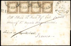 1861 - 10 cent. bruno grigio olivasto ... 
