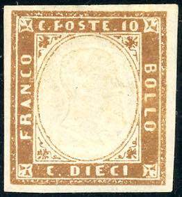 1861 - 10 cent. bruno rossastro (14Cn), ... 