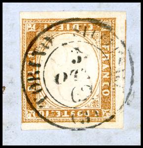 1862 - 10 cent. bruno rossastro ... 