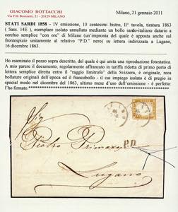 1863 - 10 cent. bistro (14E), ... 