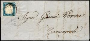 1857 - 20 cent. cobalto verdastro (15e), ... 