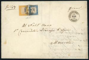 1862 - 80 cent. arancio carico, 20 cent, ... 