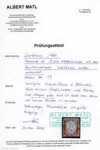 1861 - 3 lire rame vivo (18A), ... 