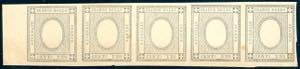 1861 - 1 cent. grigio nero, senza cifra, ... 