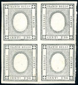 1861 - 1 cent. errore di cifra 2 (19l), ... 