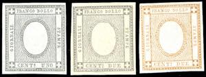 1861/62 - 1 cent. grigio nero, 2 cent. ... 