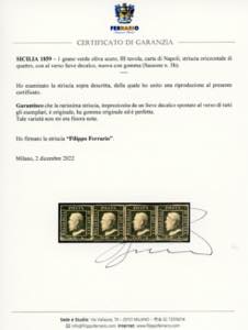 1859 - 1 grano verde oliva scuro, ... 