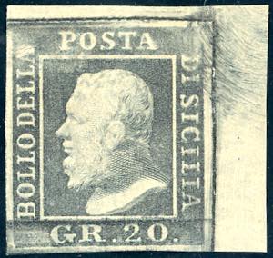 1859 - 20 grana grigio ardesia, pos. 10 (13) ... 