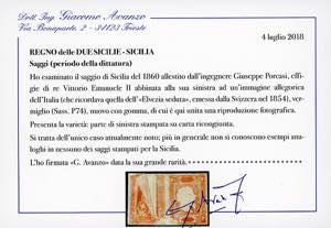 1860 - Saggio tipo Helvetia di ... 