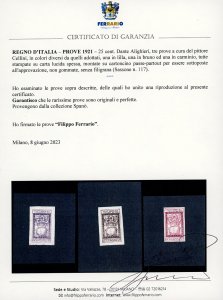 1921 - 25 cent. Dante Alighieri ... 