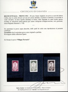 1921 - 40 cent. Dante Alighieri ... 