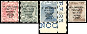 1922 - Congresso Filatelico (123/126), ... 