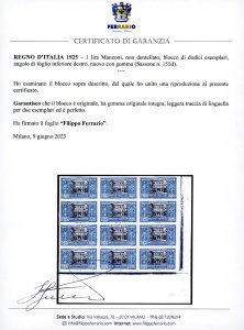 1923 - 1 lira Manzoni, non ... 