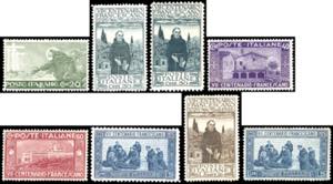 1926 - S.Francesco, serie completa di otto ... 