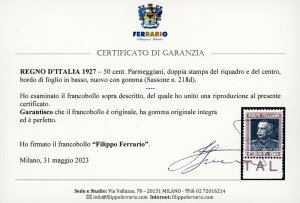 1927 - 50 cent. Parmeggiani, ... 