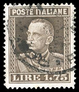 1929 - 1,75 lire bruno, Vittorio Emanuele ... 