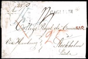 SARDEGNA-SVEZIA 1824 - Lettera prefilatelica ... 