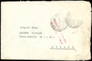 1930 - Aerogramma da Asmara 25/9/1930 a ... 