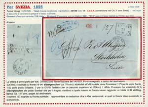 SARDEGNA-SVEZIA 1855 - Lettera non ... 