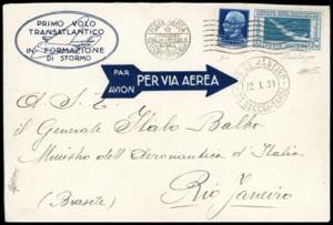 1930 - 7,70 lire Crociera Balbo, 1,25 lire ... 