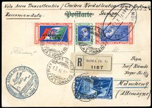 1933 - 5,25 + 19,75 lire Trittico I-ARAM ... 
