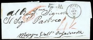 SARDEGNA-SVIZZERA 1849 - Lettera ... 