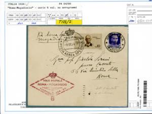 1934 - Volo Roma-Mogadiscio, serie ... 