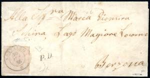 SARDEGNA-SVIZZERA 1855 - 40 cent. rosa ... 