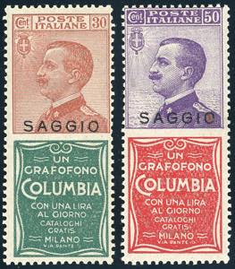 1924 - 30 cent. e 50 cent. Columbia (9,11), ... 