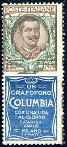 1834 - 1 lira Columbia, ornato floreale ... 