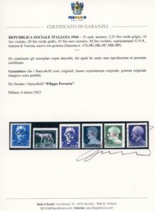 1944 - Soprastampati G.N.R., ... 