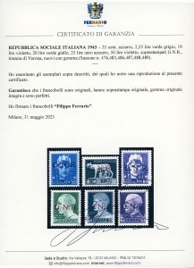 1944 - Soprastampati G.N.R. ... 
