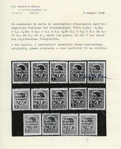 1943 - 15 cent. soprastampa G.N.R. ... 
