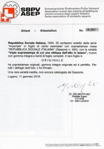 1944 - 50 cent., tripla ... 