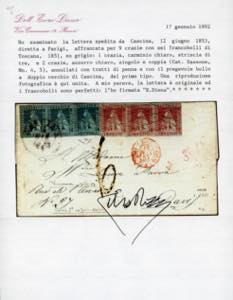 TOSCANA-FRANCIA 1853 - 1 crazia ... 